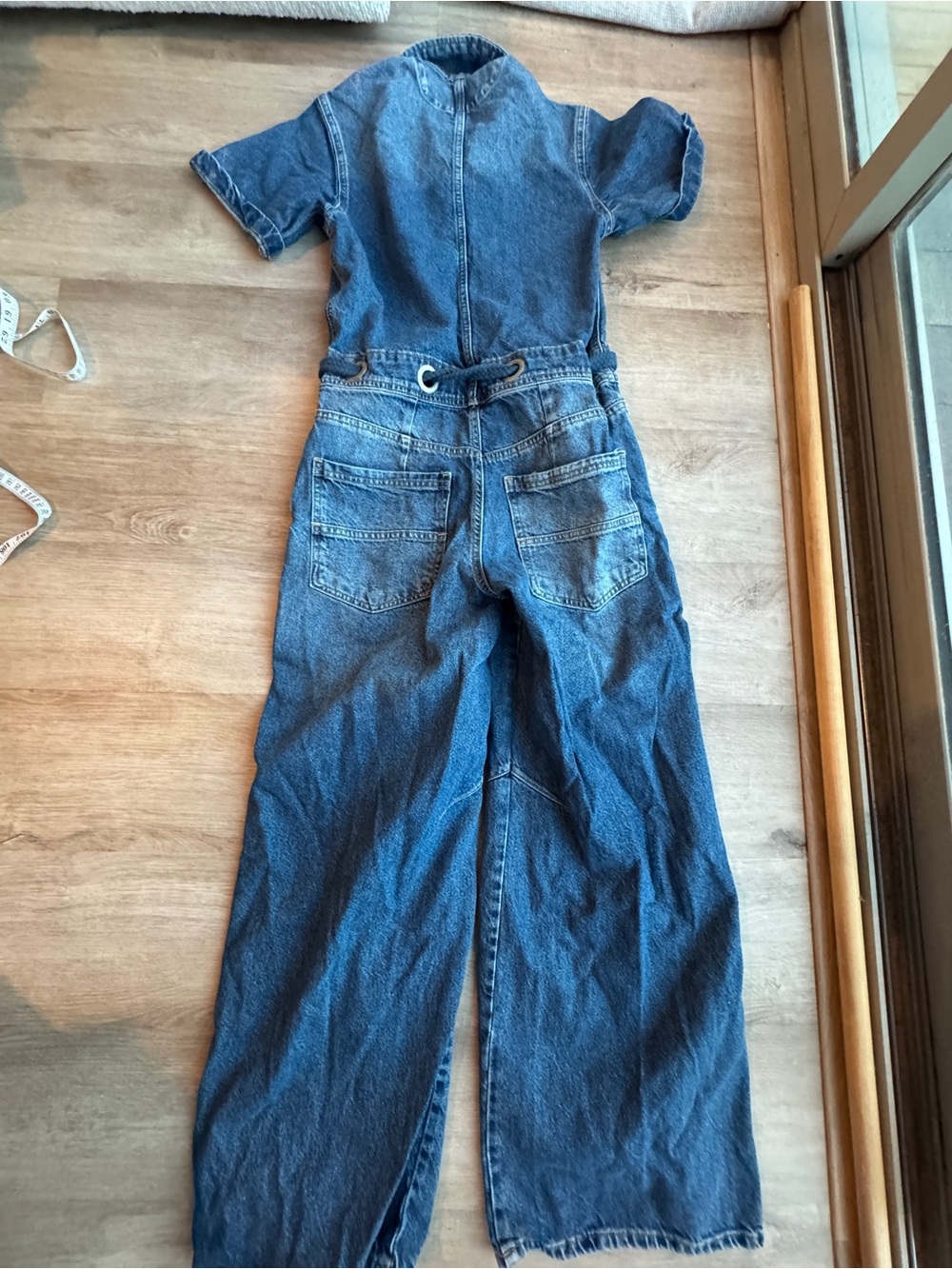 FREE PEOPLE Edison Wide Leg Denim Coverall Jumpsuit Size XS - Picture 6 of 7